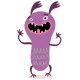 Sticker monstre violet