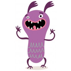 Sticker monstre violet
