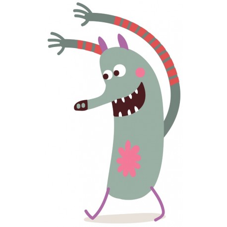 Sticker monstre loup