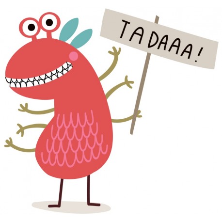 Sticker monstre bienvenue