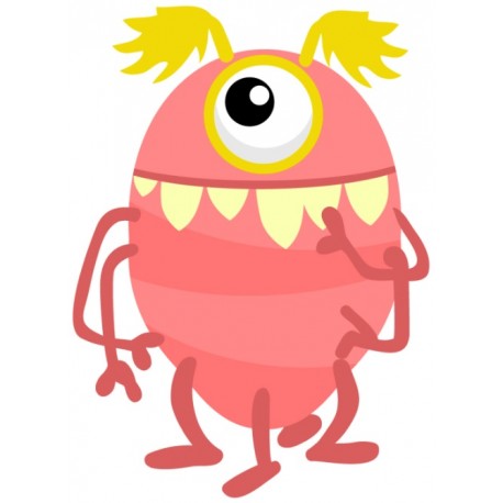 Sticker bebe monstre