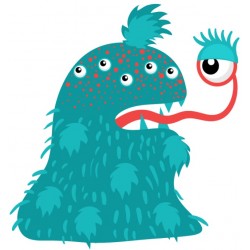 Sticker monstre sans patte