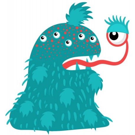 Sticker monstre sans patte