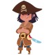Sticker pirate croise main