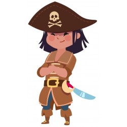 Sticker pirate croise main