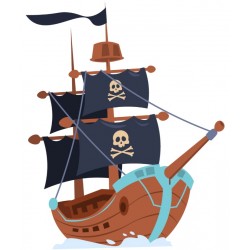 Sticker barre de navire enfant