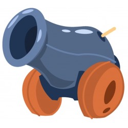 Sticker pirate assi sur bois