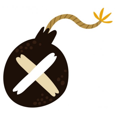 Sticker epouventaille squelette