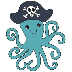 Sticker palmier sur une ile