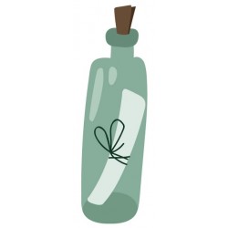 Sticker bateau avec pirates