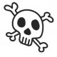 Sticker crochet de pirate