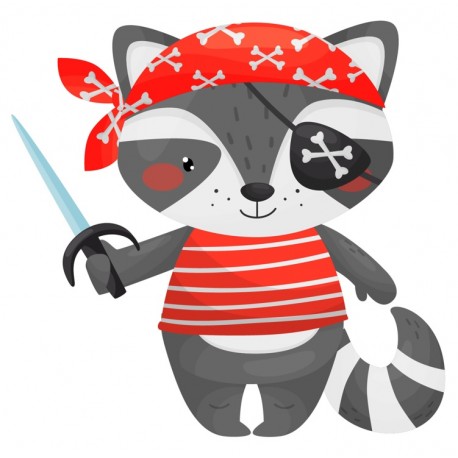 Sticker pirate bateau