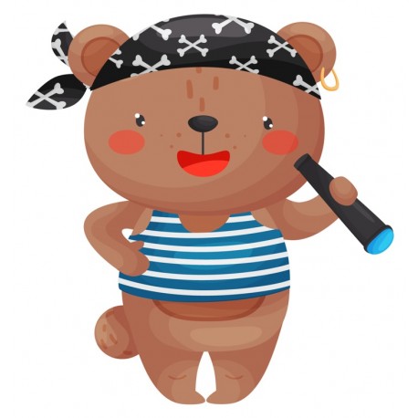 Sticker raton pirate
