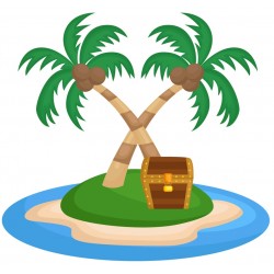 Sticker pirate avec epee en bois