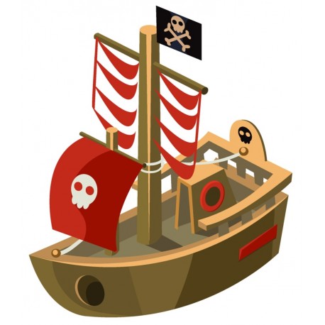 Sticker vieillard pirate