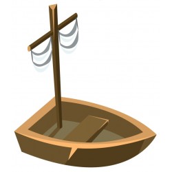 Sticker chef des pirates avec perroquet