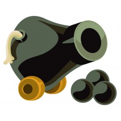 Sticker barque en bois