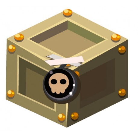 Sticker pirate avec pied bois