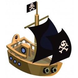 Sticker perroquet pirate