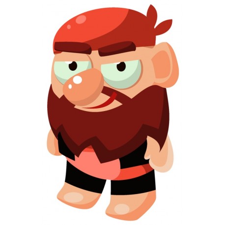 Sticker bateau pour pirates