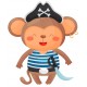 Sticker lionceau pirate