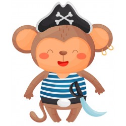 Sticker lionceau pirate
