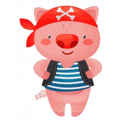 Sticker koala pirate