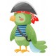 Sticker lapin pirate