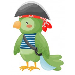 Sticker lapin pirate