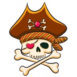 Sticker personnage pirate