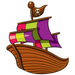 Sticker tete mort pirate