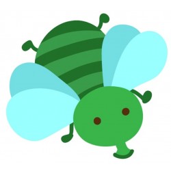 Sticker papillon rose