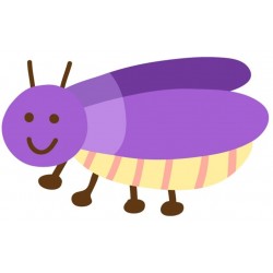 Sticker araigne orange jaune