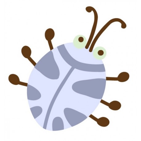 Sticker bebe chenille jaune