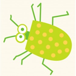 Sticker papillon happy