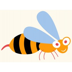 Sticker coccinelle ronde