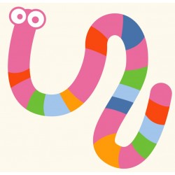 Sticker escargot tout rose deco