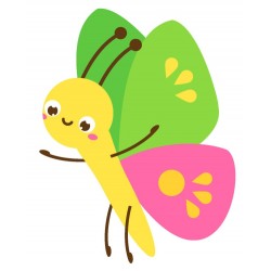 Sticker bebe chenille