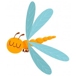 stickers insecte vert