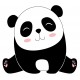 Sticker panda bebe