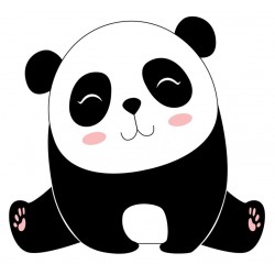 Sticker panda bebe