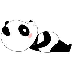 Sticker panda danse