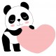 Sticker panda dort