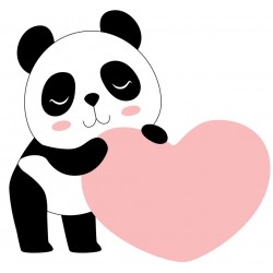 Sticker panda dort