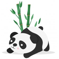 Sticker bebe panda
