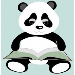 Sticker panda peint