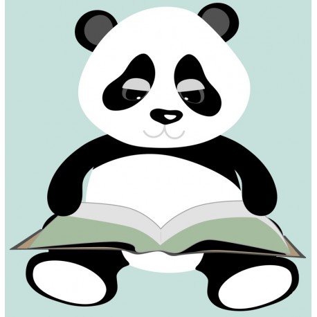 Sticker panda peint