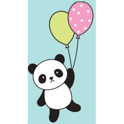 Sticker panda etoile