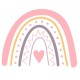 Sticker fleur violette pastel