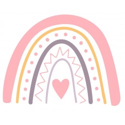 Sticker fleur violette pastel
